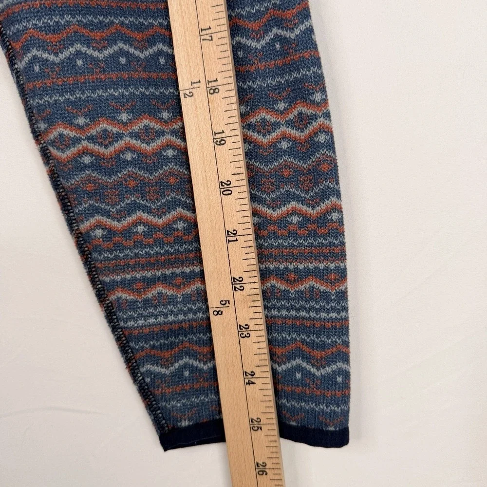 The North Face Men's Gordon Lyons 1/4 Zip Fleece SZ-M Blue & Multicolor Aztec